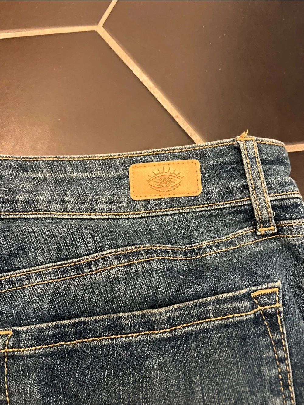 sofia by sofia vergara Medium Wash Flare Jeans with Button Fly - Picture 6 of 6